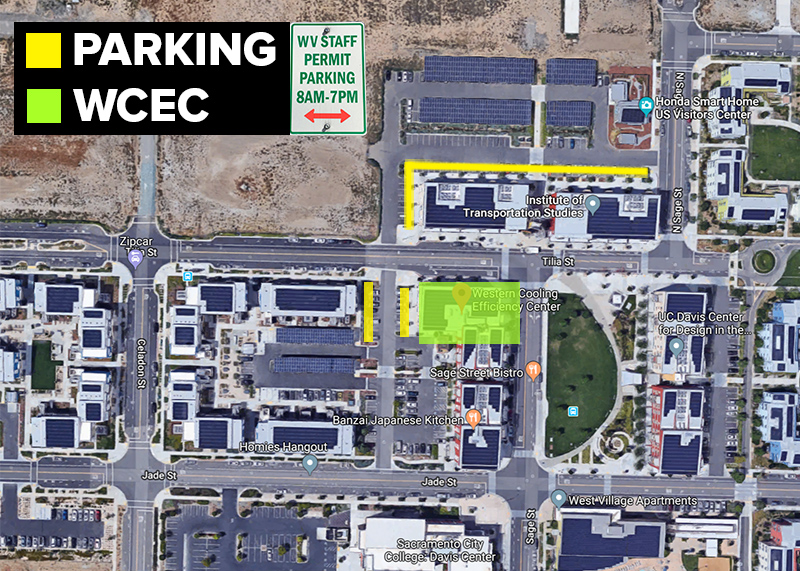 parking locations for WCEC