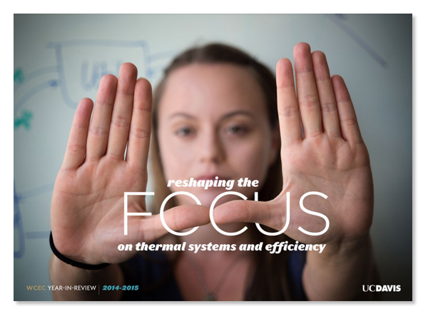 female engineer holding her hands up with the word FOCUS