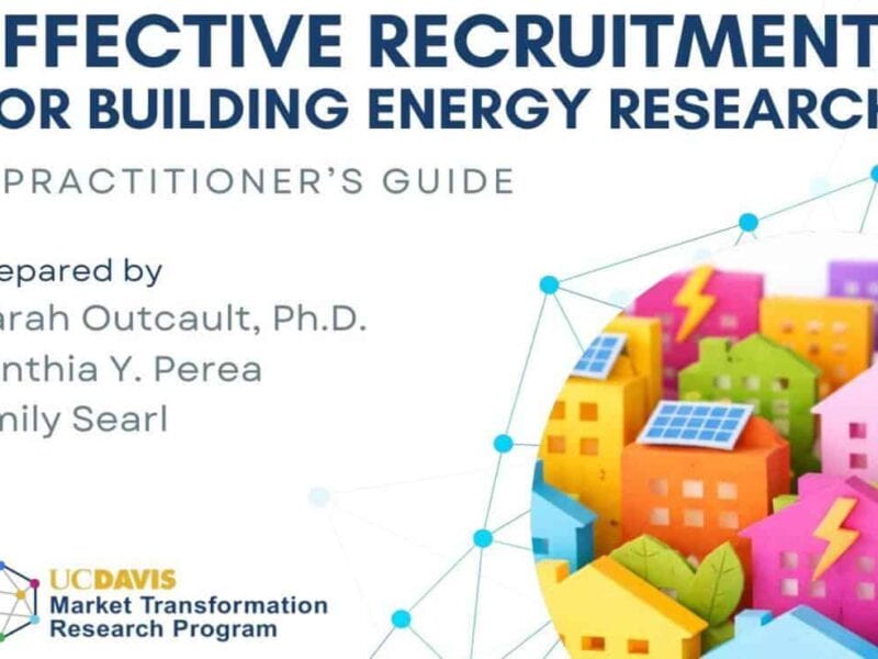 Cover of Effective Recruitment for Building Energy Research: A Practitioner’s Guide